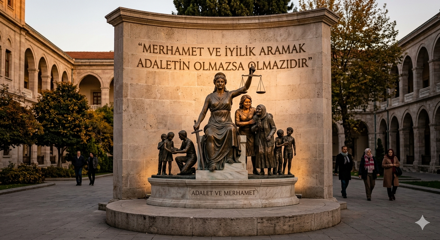 MERHAMET ve İYİLİK ARAMAK ADALETİN OLMAZSA OLMAZIDIR